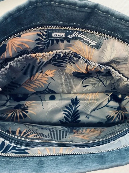 Lug Shimmy Navy Quilted Crossbody Bag - Picture 7 of 16